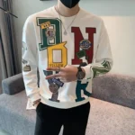 Fashion O-Neck Loose Printed Letter - Image 2