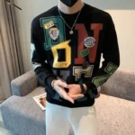 Fashion O-Neck Loose Printed Letter - Image 3