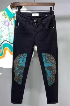 Men Rhinestones jean