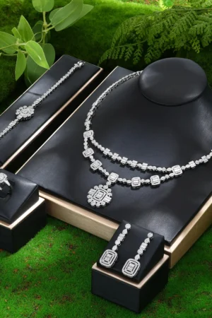 Bride Wedding Jewelry Store - AAA Cubic Zirconia 4-piece Jewelry Set for Women