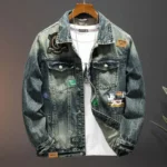 High Street Retro Loose and Handsome Fashion Motorcycle Men's Clothing - Image 2
