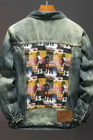 High Street Retro Loose and Handsome Fashion Motorcycle Men's Clothing