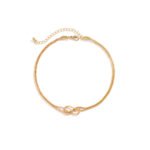 Simple Knot Snake Bone Bracelet Cold Style Design Element Bracelet - Image 3