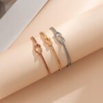 Simple Knot Snake Bone Bracelet Cold Style Design Element Bracelet - Image 8