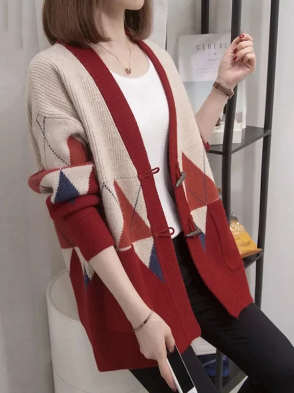 Loose Sweater Cardigan Coat - Image 2