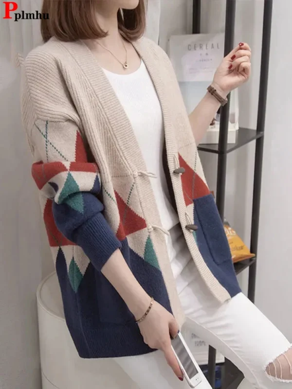 Loose Sweater Cardigan Coat - Image 3