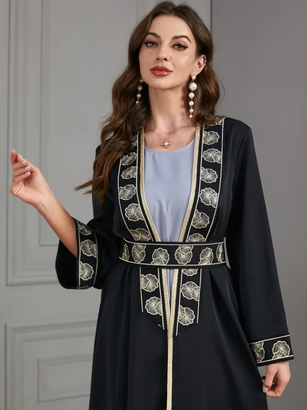 2 Piece Sets Open Abaya - Image 3