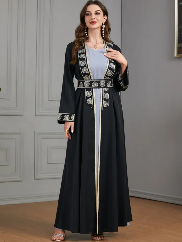 2 Piece Sets Open Abaya - Image 6