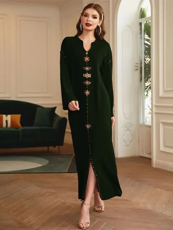 Ramadan Dark Green Muslim Abaya