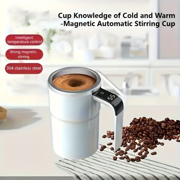 Portable Rechargeable Electric Coffee Stirring Cup - Image 3