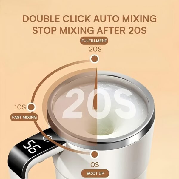 Rechargeable Smart Coffee Mixer Mug - Image 5