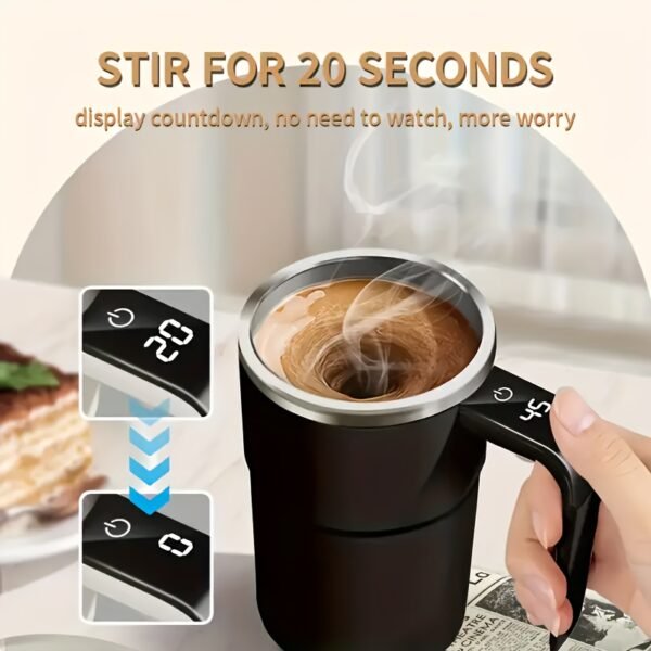 Portable Rechargeable Electric Coffee Stirring Cup - Image 11