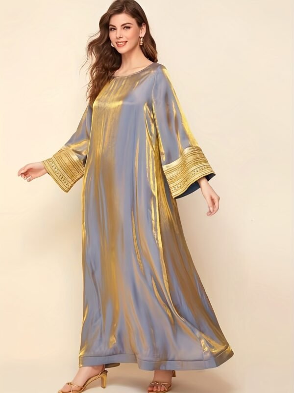 Luxurious Long Sleeve Maxi Kaftan Dress