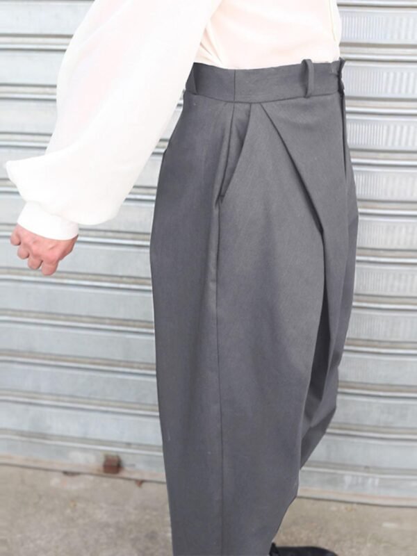 INCERUN High Waist Baggy Wide Leg Trousers - Image 8