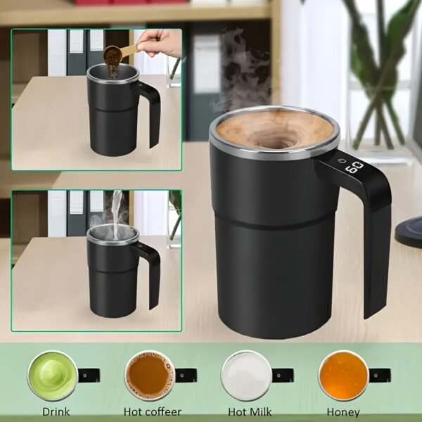 Portable Rechargeable Electric Coffee Stirring Cup - Image 5