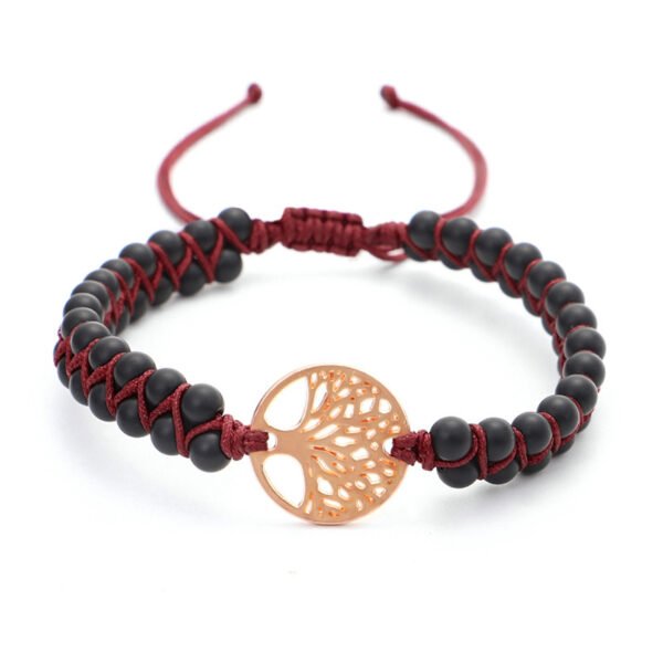 Woven Twine Double Tree of Life Yoga Bracelet - Image 7