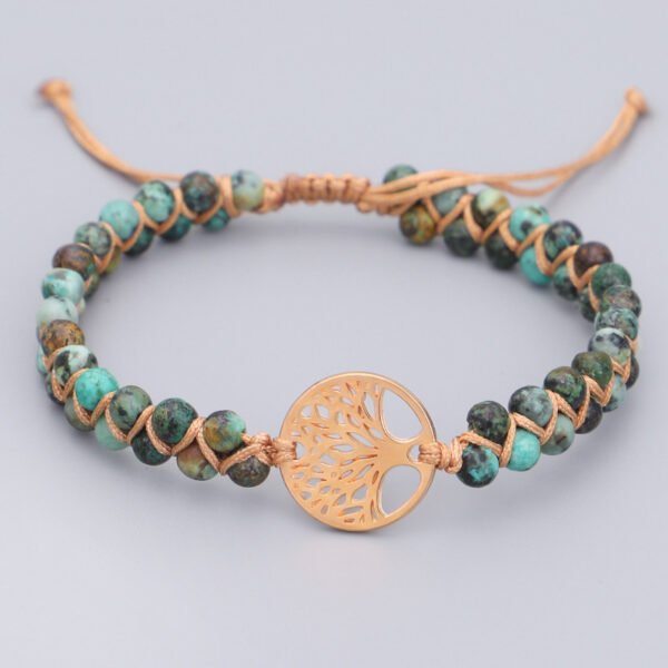 Woven Twine Double Tree of Life Yoga Bracelet - Image 8