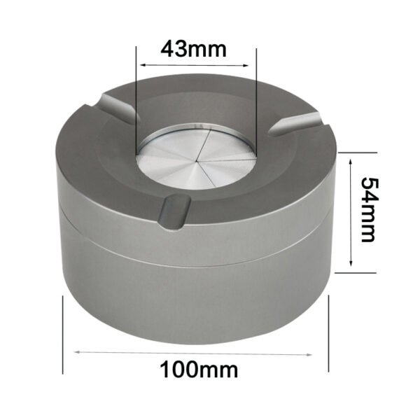 Household Minimalist Ash-proof Stainless Steel Ashtray - Image 7