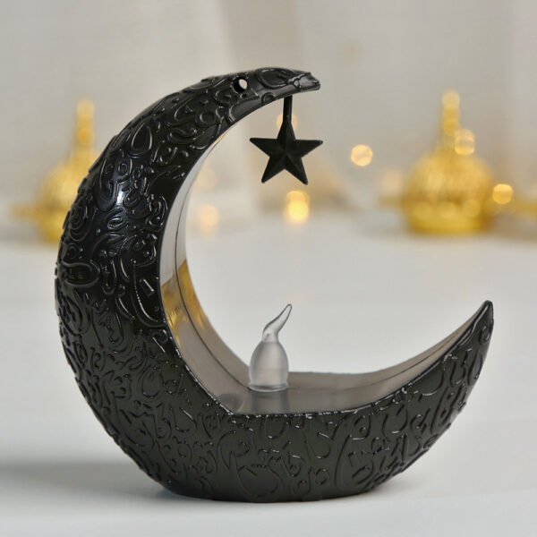 Star Moon Candlestick Arabian Lantern Electric Candle Lamp Storm - Image 10