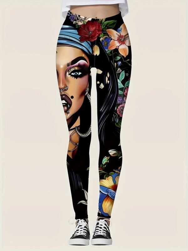 Portrait Print Leggings