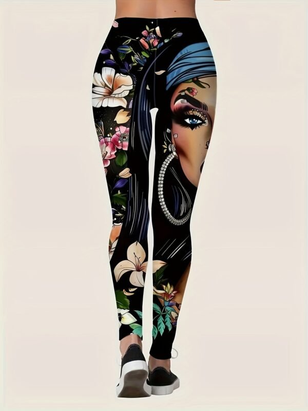 Portrait Print Leggings - Image 2