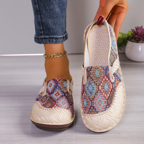 Women's Colorful Geometric Print Shoes