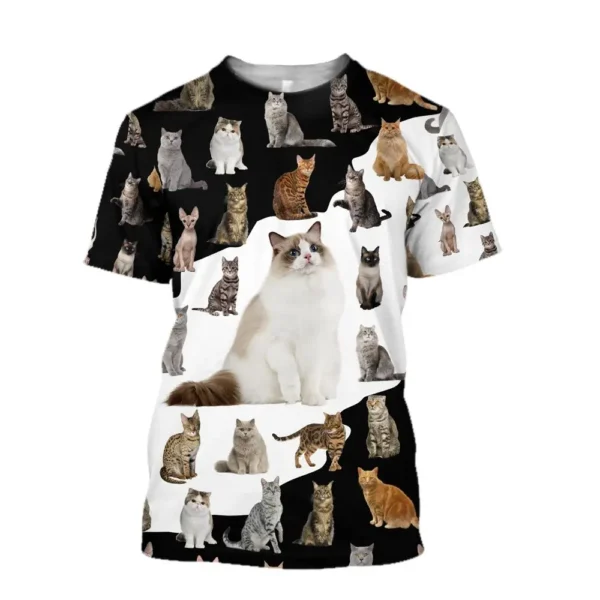 Cat graphic t shirts