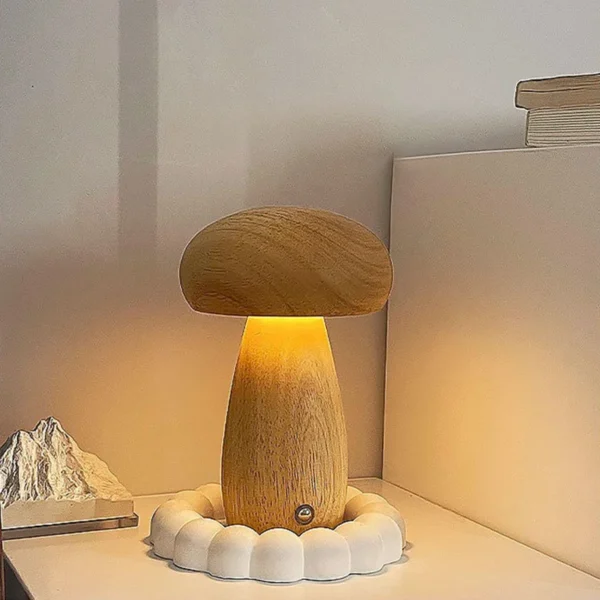 Wooden Mushrooms Night Light - Image 2