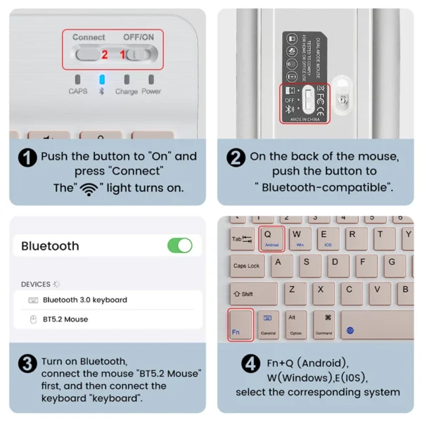 Wireless Bluetooth Keyboards For Android iOS Windows - Image 5