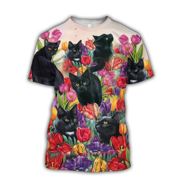 Cat graphic t shirts - Image 4