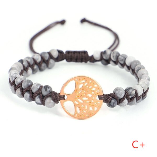 Woven Twine Double Tree of Life Yoga Bracelet - Image 10