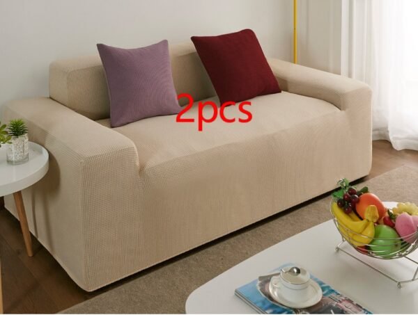 Waterproof Polar Fleece Solid Color Bomb Cover Sofa Slipcover Corner Case For Living Room 1 2 3 4 Seat - Image 8