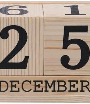 Primepoch Wooden Perpetual Calendar Blocks