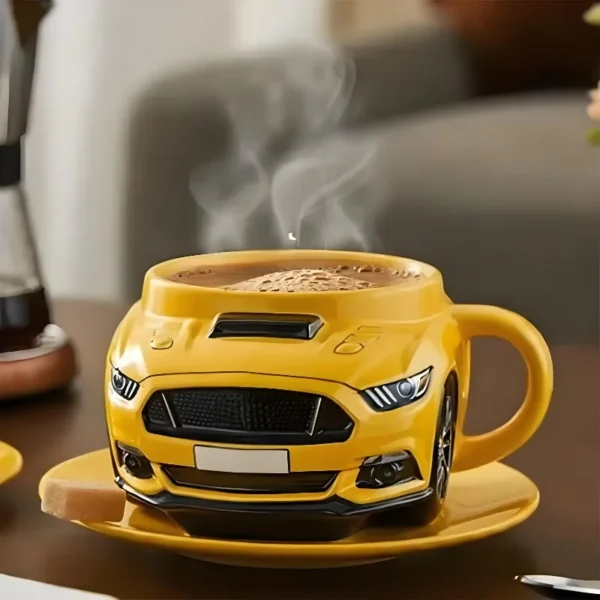 Creative Car Shaped Coffee Mug Stainless Steel - Image 3