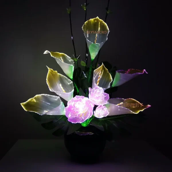 Creative Colour Change Lamp Optical Fiber Flower