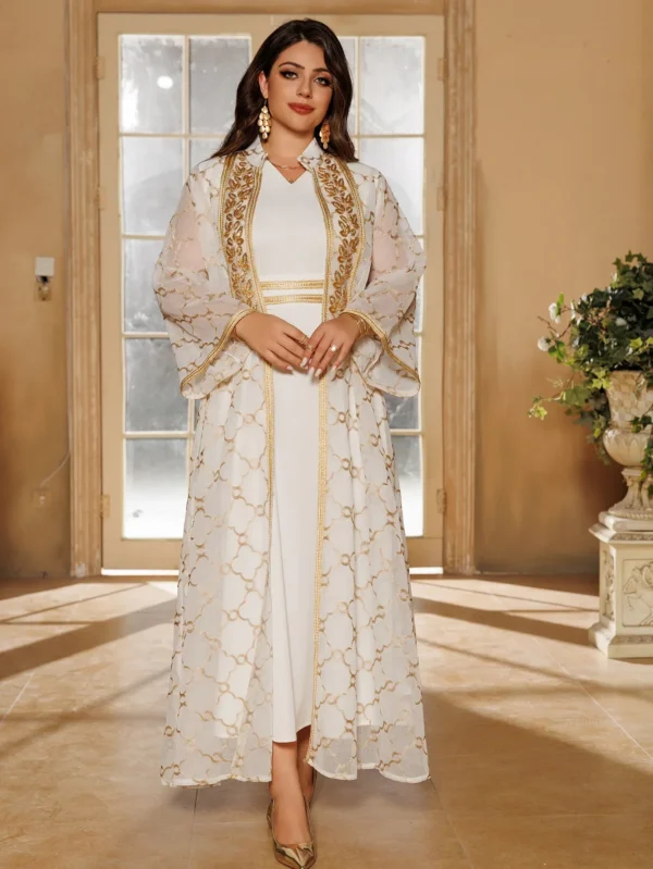 Eid Abaya Dress Set 2 Piece - Image 6