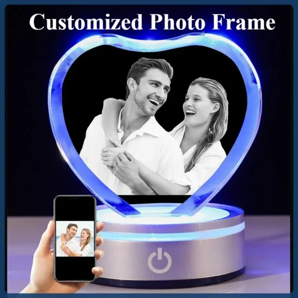 Customized Photo Frame Personalized Heart Shaped