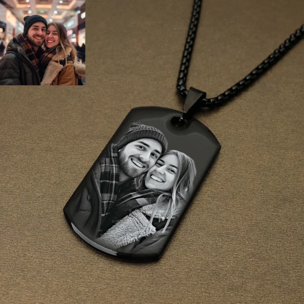 Personalized Custom Photo and Message Necklace