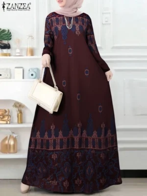 Women Bohemain Printed Maxi Dress 2025