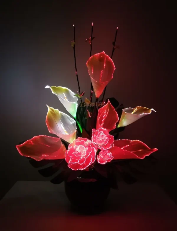 Creative Colour Change Lamp Optical Fiber Flower - Image 5