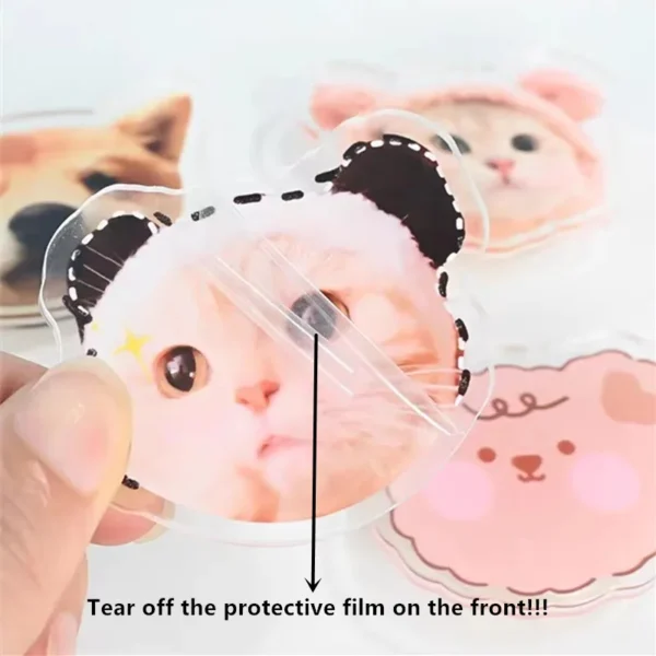 Custom Acrylic Refrigerator Sticker Cute Children Pet Star Figures Photos Fridge Magnets Anime Cartoon Keychain - Image 4