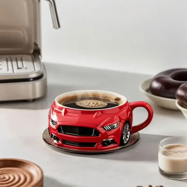 Creative Car Shaped Coffee Mug Stainless Steel - Image 4