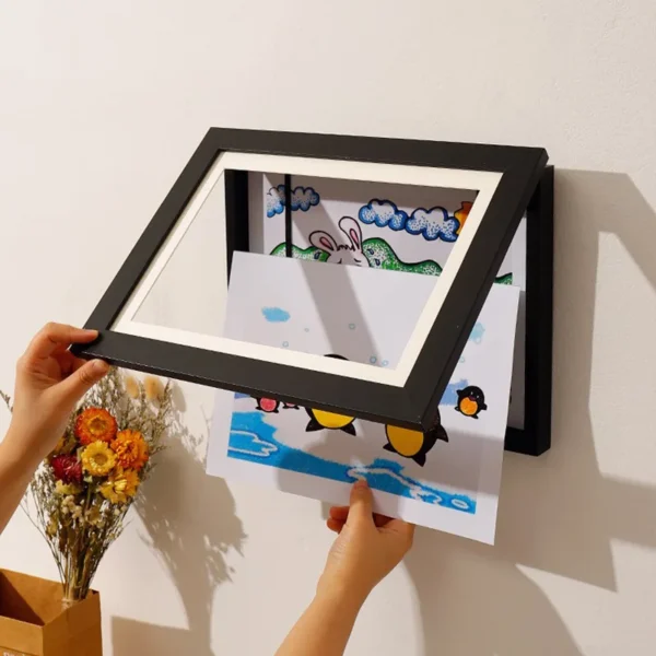 Kids Art Frames Magnetic Front Open