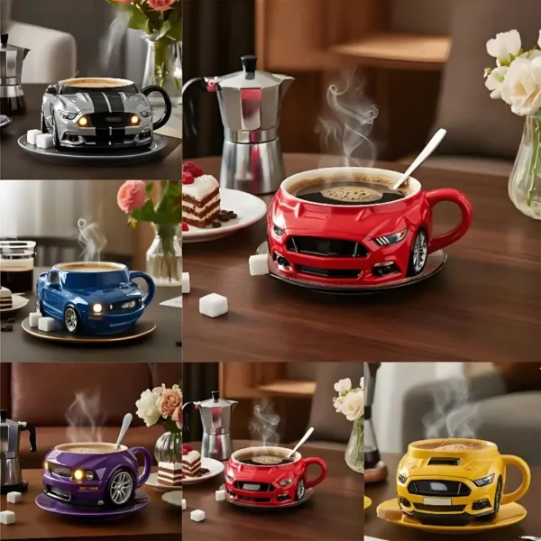 Creative Car Shaped Coffee Mug Stainless Steel - Image 2