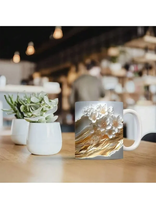 Large Printed Ceramic Glossy Coffee Mug - Image 4