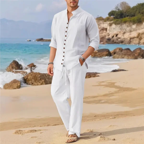 men's shirt trend beach suit