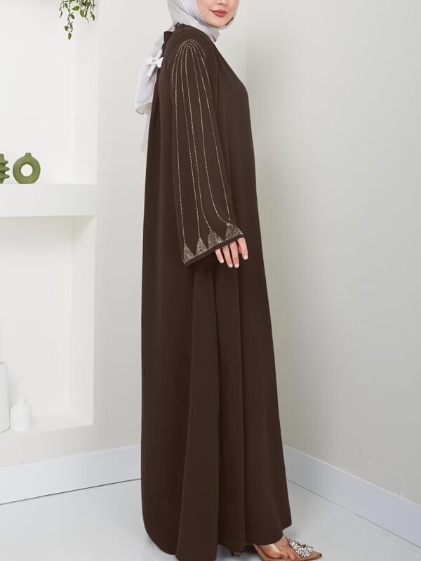 Elegant Brown Dress - Image 4