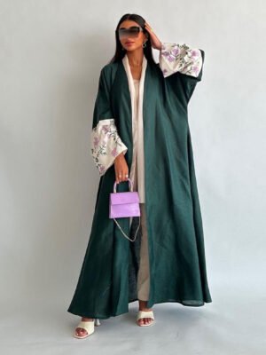 MQ136 Dubai Middle East Cardigan Robe Embroidery