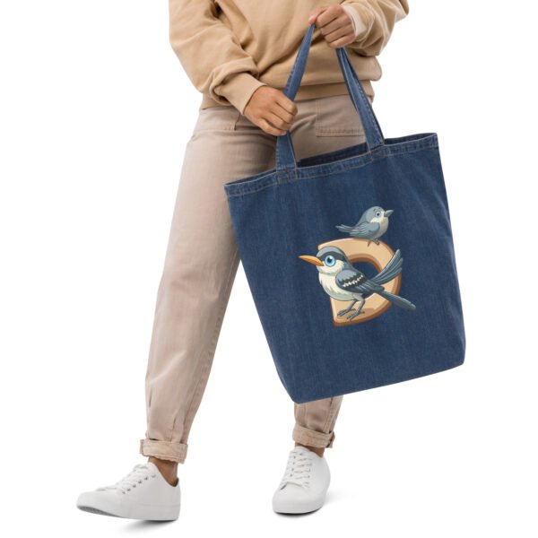 Organic denim tote bag - Image 2