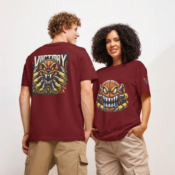 Fierce Basketball Monster organic ribbed neck t-shirt - Image 3